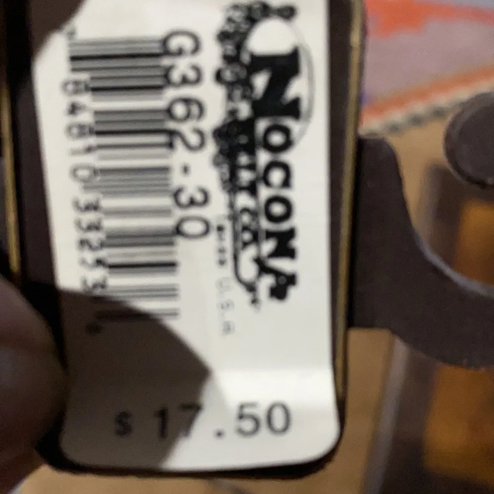Nocona Leather Belt White With Silver Toned Buckle & Tip Dead Stock G 362…